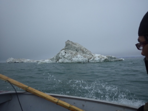 10 June - Grounded pressure-ridge ice near Wales.