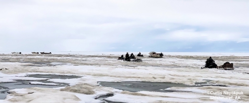 Launching boats in Shishmaref - view 4.