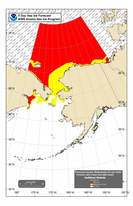 NWS 5-day Sea Ice Forecast