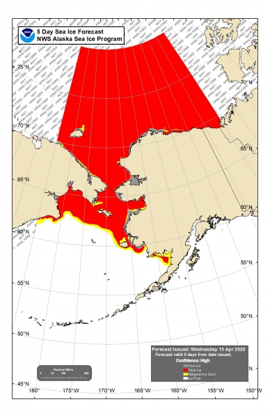 NWS 5-day Sea Ice Forecast