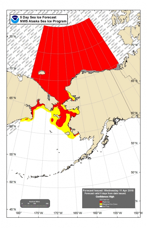 NWS sea ice forecast