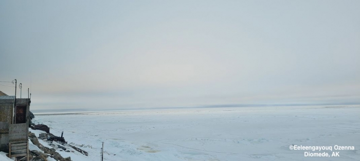 Sea ice and weather conditions in Diomede - view 3.