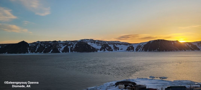 Sea ice and weather conditions in Diomede - view 3.