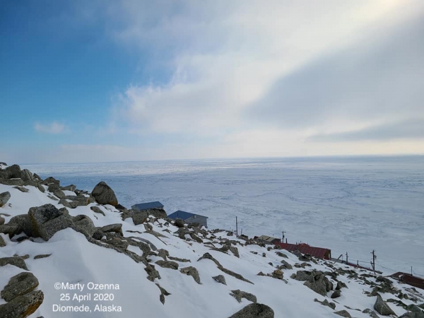 Sea ice conditions in Diomede - view 3.