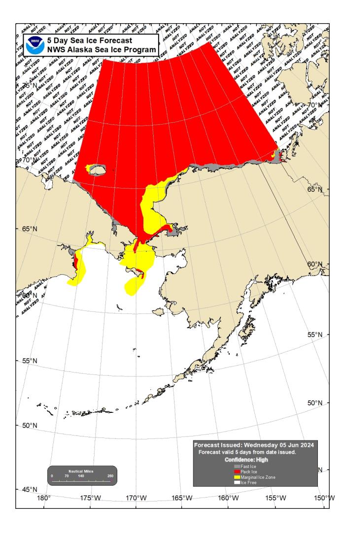 NWS 5-Day Sea-Ice Forecast.