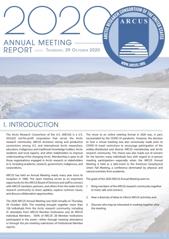 2020 ARCUS Annual Meeting Report